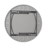 Masa rotunda catering-conferinta Comfort, Lemn, Alb, D150x74 cm