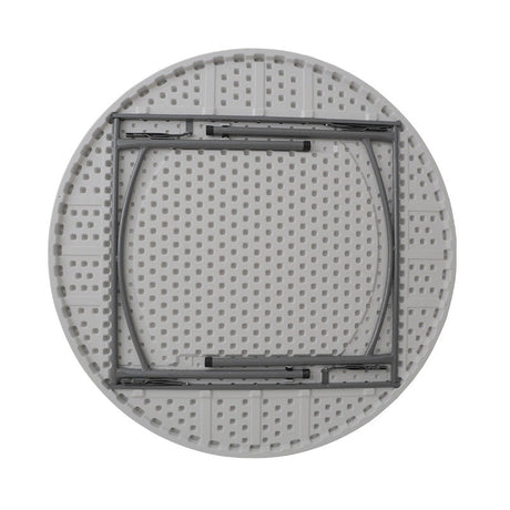 Masa rotunda catering-conferinta Comfort, Lemn, Alb, D150x74 cm