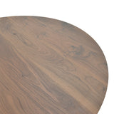 Masa rotunda cu functie extensibila Bibble, Natural - Nuc, 120x76 cm - Nuc