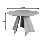 Masa rotunda cu functie extensibila Bibble, Natural - Nuc, 120x76 cm - Nuc