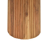 Masa rotunda din lemn masiv de acacia Tully, Lemn de Acacia, Natural - Nuc, D120x75 cm - Nuc