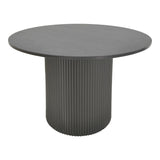 Masa rotunda Karulo, Negru, D120x76 cm