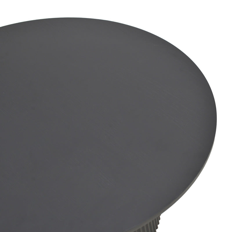 Masa rotunda Karulo, Negru, D120x76 cm