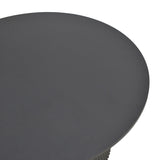Masa rotunda Karulo, Negru, D120x76 cm