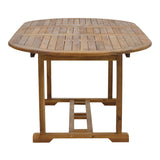 Masa Sopho extensibila lemn Natural de salcam, 200/150x100x75 cm