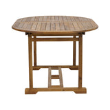 Masa Sopho extensibila lemn Natural de salcam, 200/150x100x75 cm