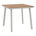 Masa Synergy aluminiu alb-placaj, Natural, 80x80x74 cm