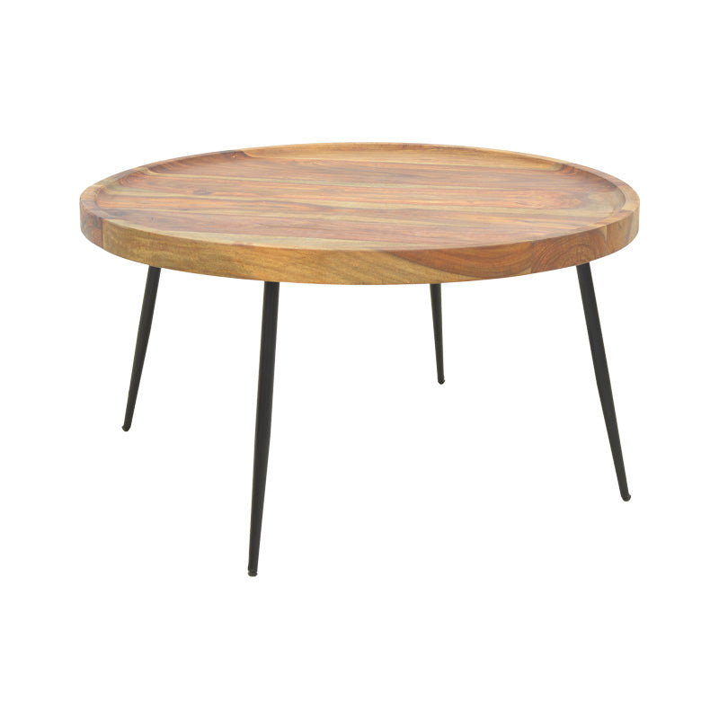 Masa Tavolo, din lemn de sheesham solid Nuc, D75x39 cm