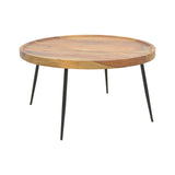 Masa Tavolo, din lemn de sheesham solid Nuc, D75x39 cm