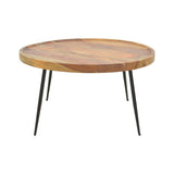Masa Tavolo, din lemn de sheesham solid Nuc, D75x39 cm