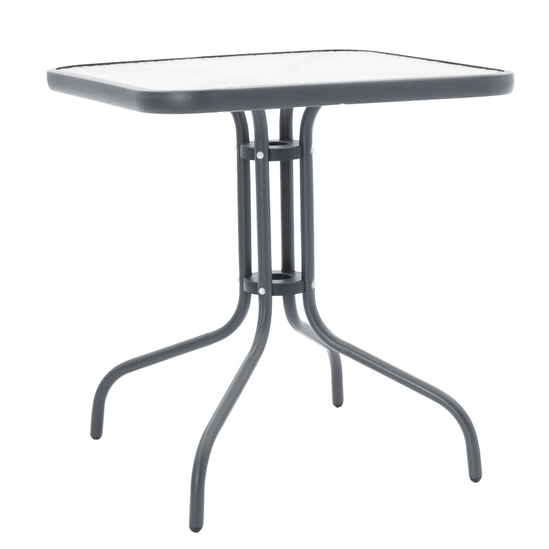 Masa Watson-Confidence set 3 metal, gri, 70x70x70 cm