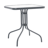 Masa Watson-Confidence set 3 metal, gri, 70x70x70 cm