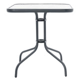 Masa Watson-Confidence set 3 metal, gri, 70x70x70 cm