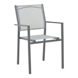 Masa Watson-Confidence set 3 metal, gri, 70x70x70 cm