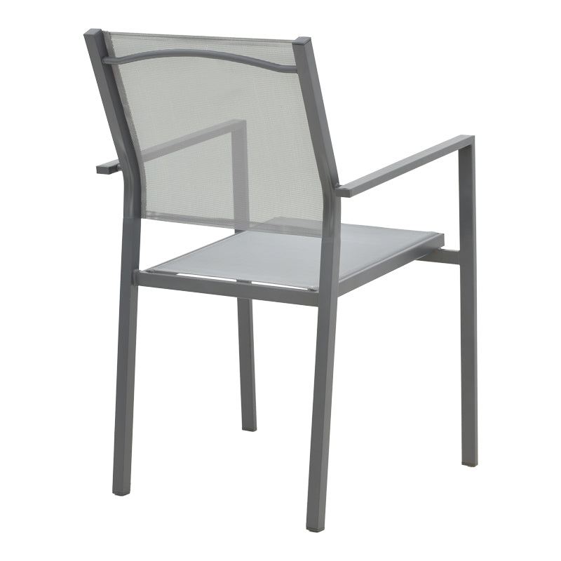 Masa Watson-Confidence set 3 metal, gri, 70x70x70 cm