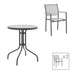 Masa Watson-Confidence Un set de 3 metal, antracit, D60x70 cm