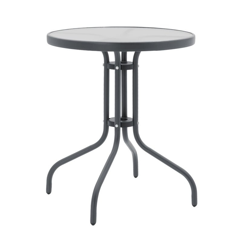 Masa Watson-Confidence Un set de 3 metal, antracit, D60x70 cm