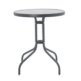 Masa Watson-Confidence Un set de 3 metal, antracit, D60x70 cm