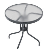 Masa Watson-Confidence Un set de 3 metal, antracit, D60x70 cm