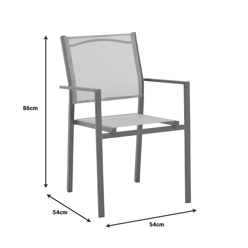 Masa Watson-Confidence Un set de 3 metal, antracit, D60x70 cm