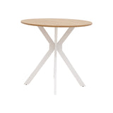Masa Xuson Natural mdf, alb, D80x75 cm