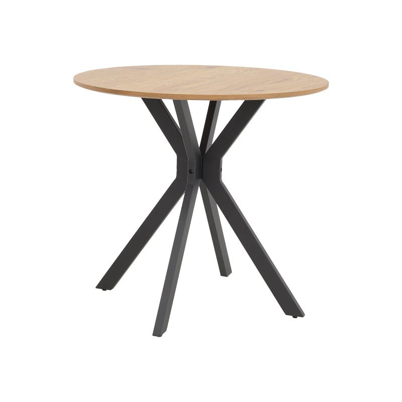 Masa Xuson Natural mdf, negru, D80x75 cm - Masa Xuson Natural mdf, negru, D80x75 cm