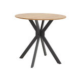 Masa Xuson Natural mdf, negru, D80x75 cm - Masa Xuson Natural mdf, negru, D80x75 cm