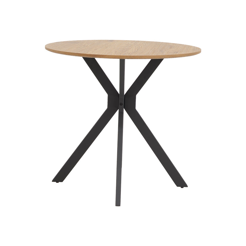 Masa Xuson Natural mdf, negru, D80x75 cm - Natur