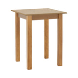 Masa Zolenio din lemn de fag solid cu blat finisaj, nuc, 60x60x76 cm