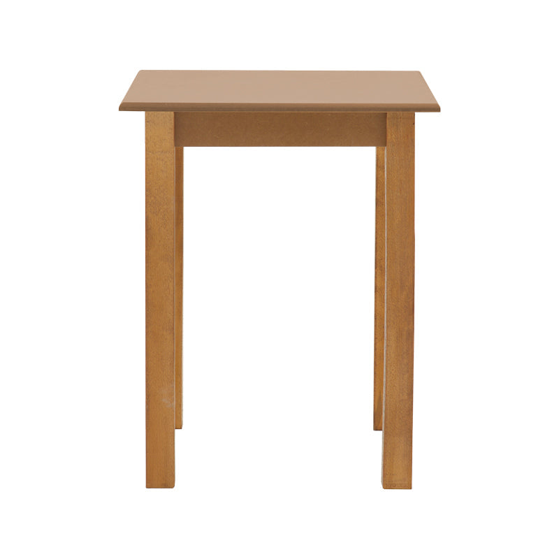 Masa Zolenio din lemn de fag solid cu blat finisaj, nuc, 60x60x76 cm