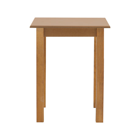 Masa Zolenio din lemn de fag solid cu blat finisaj, nuc, 60x60x76 cm