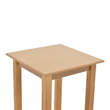 Masa Zolenio din lemn de fag solid cu blat finisaj, nuc, 60x60x76 cm