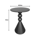Măsuță auxiliară cu funcție de depozitare Bilane, Metal, Diverse culori, 39x60 cm - Bej
