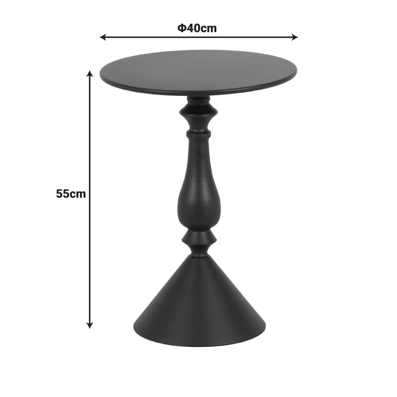 Măsuță auxiliară Lalou, Metal, Diverse culori, 40x55 cm - Bej