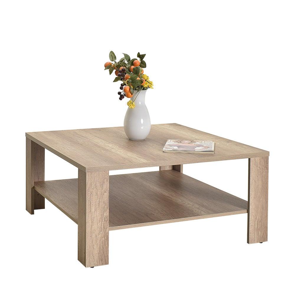 Masuta Cafea SHP-690-DD-1 Home Collection® New Jersey cu Raft, 90x42x90 cm - Natur | SKU: SHP-690-TT-1