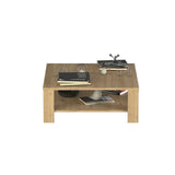 Masuta Cafea SHP-690-DD-1 Home Collection® New Jersey cu Raft, 90x42x90 cm - Stejar | SKU: SHP-690-FF-1