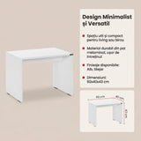 Masuta Cafea/Birou RSH-300-DD-1 Home Collection® Rio Office, 60x43x40 cm - Alb | SKU: RSH-300-DD-1, RSH-300-OO-1, RSH-300-TT-1, RSH-300-AX-1