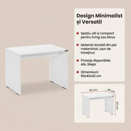 Masuta Cafea/Birou RSH-300-DD-1 Home Collection® Rio Office, 60x43x40 cm