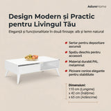 Masuta Cafea cu sertar SHP-655-DD-1 Home Collection® Living, Alb - Maro - Natur, 110x42x65 cm - Alb | SKU: SHP-655-DD-1, SHP-655-TT-1, SHP-655-OO-1