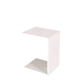Masuta Cafea Laterala SHP-108-PP-1 Home Collection® C shape cu roti, Alb - Nuc - Stejar - Mov, 35x65x45 cm - Alb | SKU: SHP-108-PP-1, SHP-108-OO-1, SHP-108-FF-1, SHP-108-UU-1