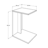 Masuta Cafea Laterala SHP-108-PP-1 Home Collection® C shape cu roti, Alb - Nuc - Stejar - Mov, 35x65x45 cm - Alb | SKU: SHP-108-PP-1, SHP-108-OO-1, SHP-108-FF-1, SHP-108-UU-1