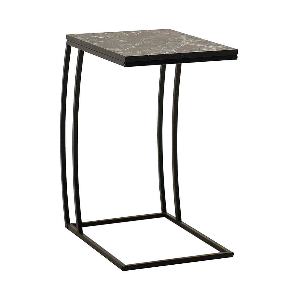 Masuta Cafea Laterala SHP-908-QQ-1 Home Collection® C shape, 50x62x35 cm - Antracit | SKU: SHP-908-QQ-1
