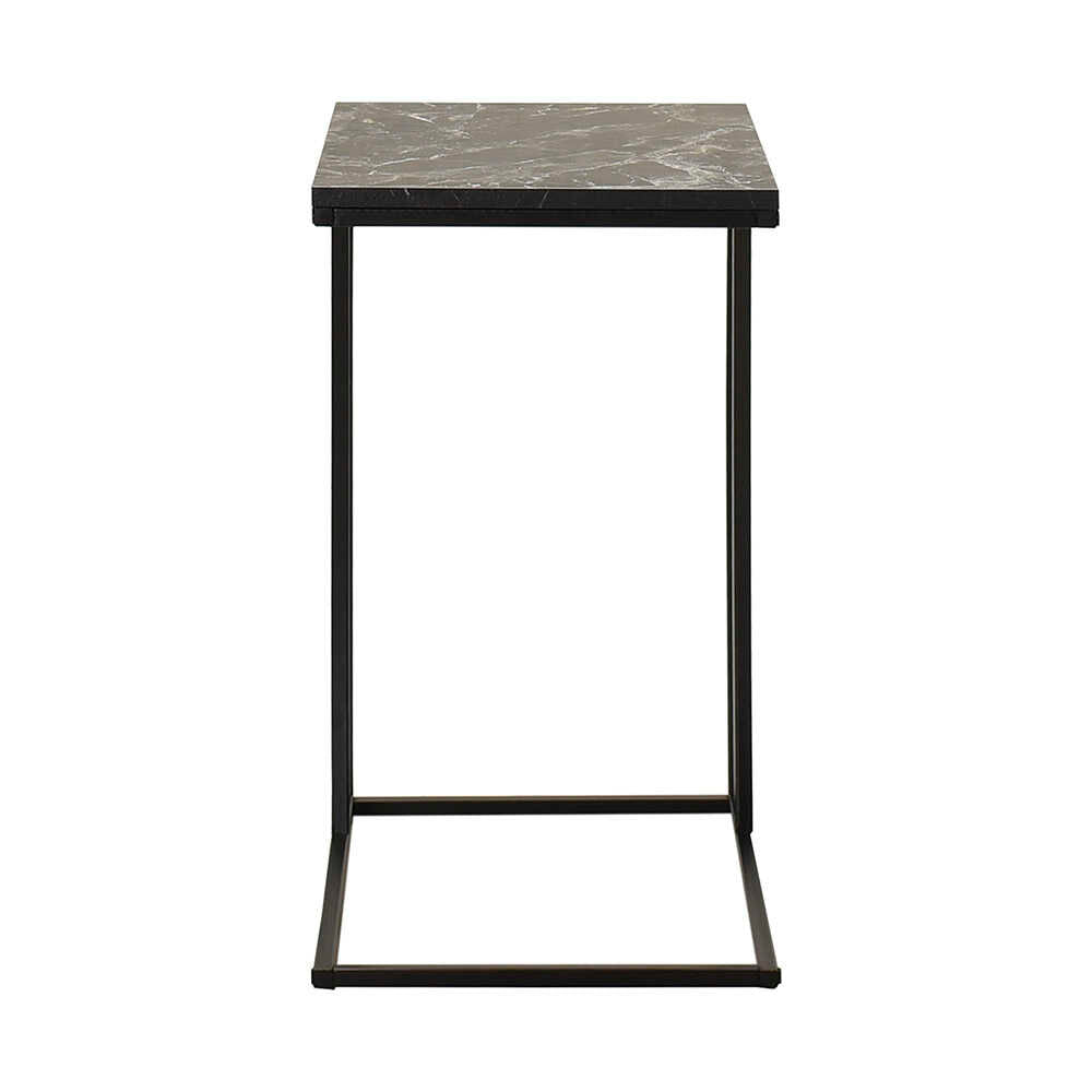 Masuta Cafea Laterala SHP-908-QQ-1 Home Collection® C shape, 50x62x35 cm - Antracit | SKU: SHP-908-QQ-1