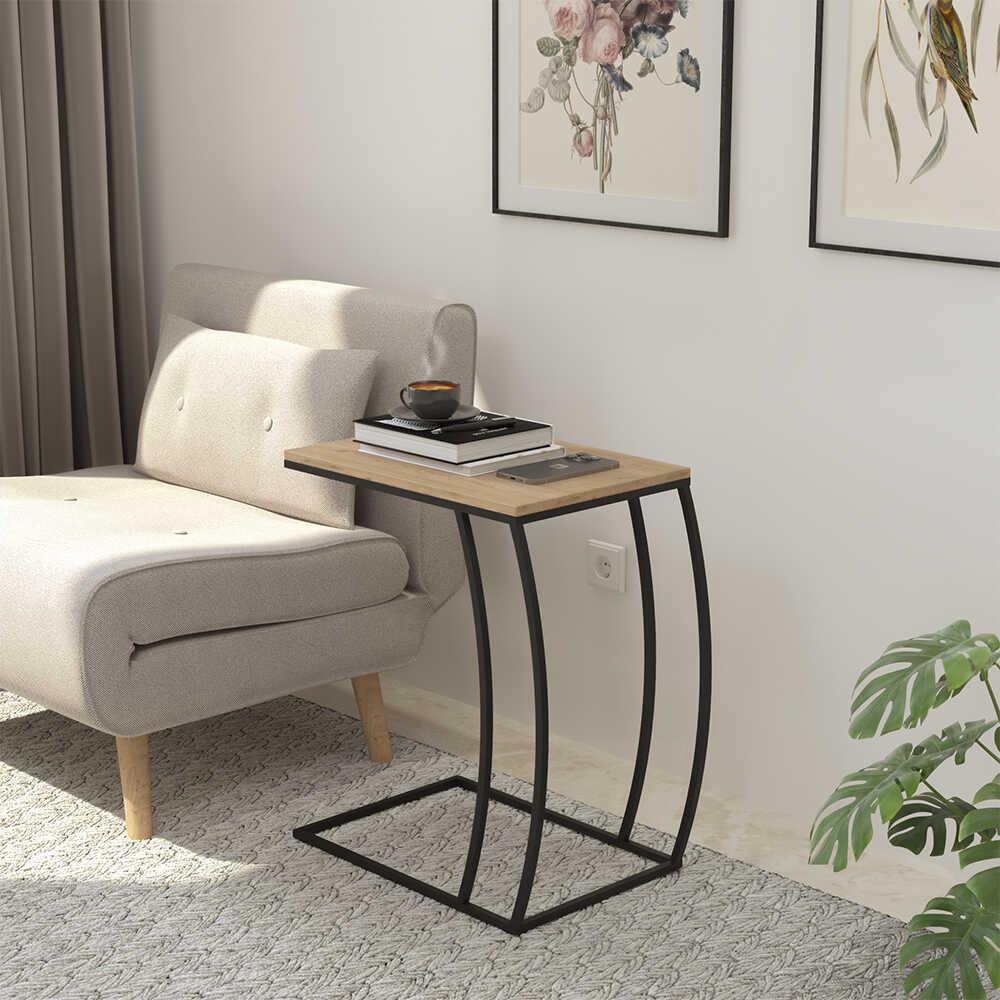 Masuta Cafea Laterala SHP-908-QQ-1 Home Collection® C shape, 50x62x35 cm - Masuta Cafea Laterala SHP-908-QQ-1 home collection C shape, 50x62x35 cm - SHP-908-FF-1 | SKU: SHP-908-FF-1