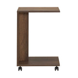 Masuta Cafea Laterala SHP-108-PP-1 Home Collection® C shape cu roti, Alb - Nuc - Stejar - Mov, 35x65x45 cm - Nuc | SKU: SHP-108-PP-1, SHP-108-OO-1, SHP-108-FF-1, SHP-108-UU-1