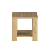 Masuta Cafea Laterala SHP-550-FF-1 Home Collection® New Line, Maro - Natur - Stejar, 50x48x50 cm - Stejar | SKU: SHP-550-FF-1