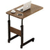 Masuta Cafea Laterala MDF, C shape, Natural - Nuc, 60x85x40 cm - 072-000048