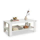Masuta Cafea Rectangular SHP-695-DD-1 Home Collection® Living, Alb - Maro, 110x42x65 cm - Masuta Cafea Rectangular Adore Living, Alb, 110 x 42 x 65 Cm | SKU: SHP-695-DD-1, SHP-695-OO-1