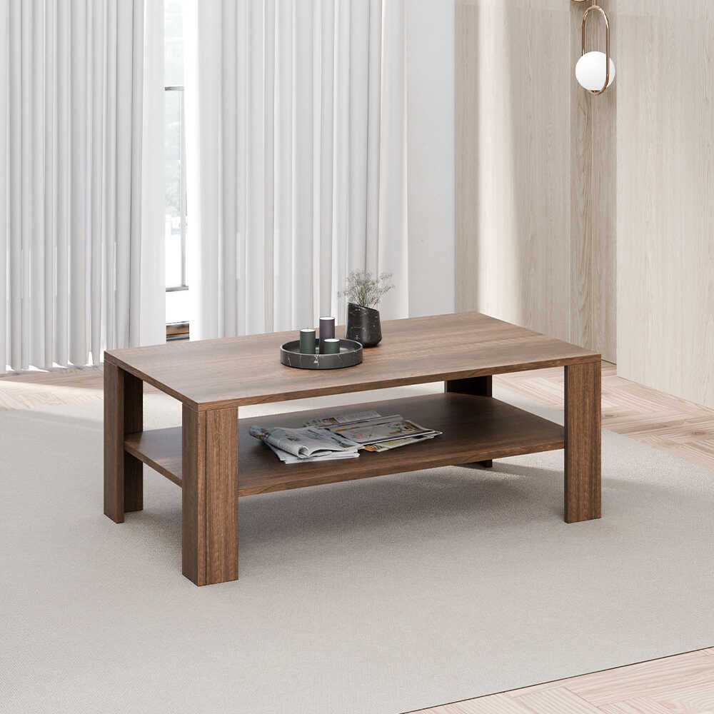 Masuta Cafea Rectangular SHP-695-DD-1 Home Collection® Living, Alb - Maro, 110x42x65 cm - Maro | SKU: SHP-695-OO-1