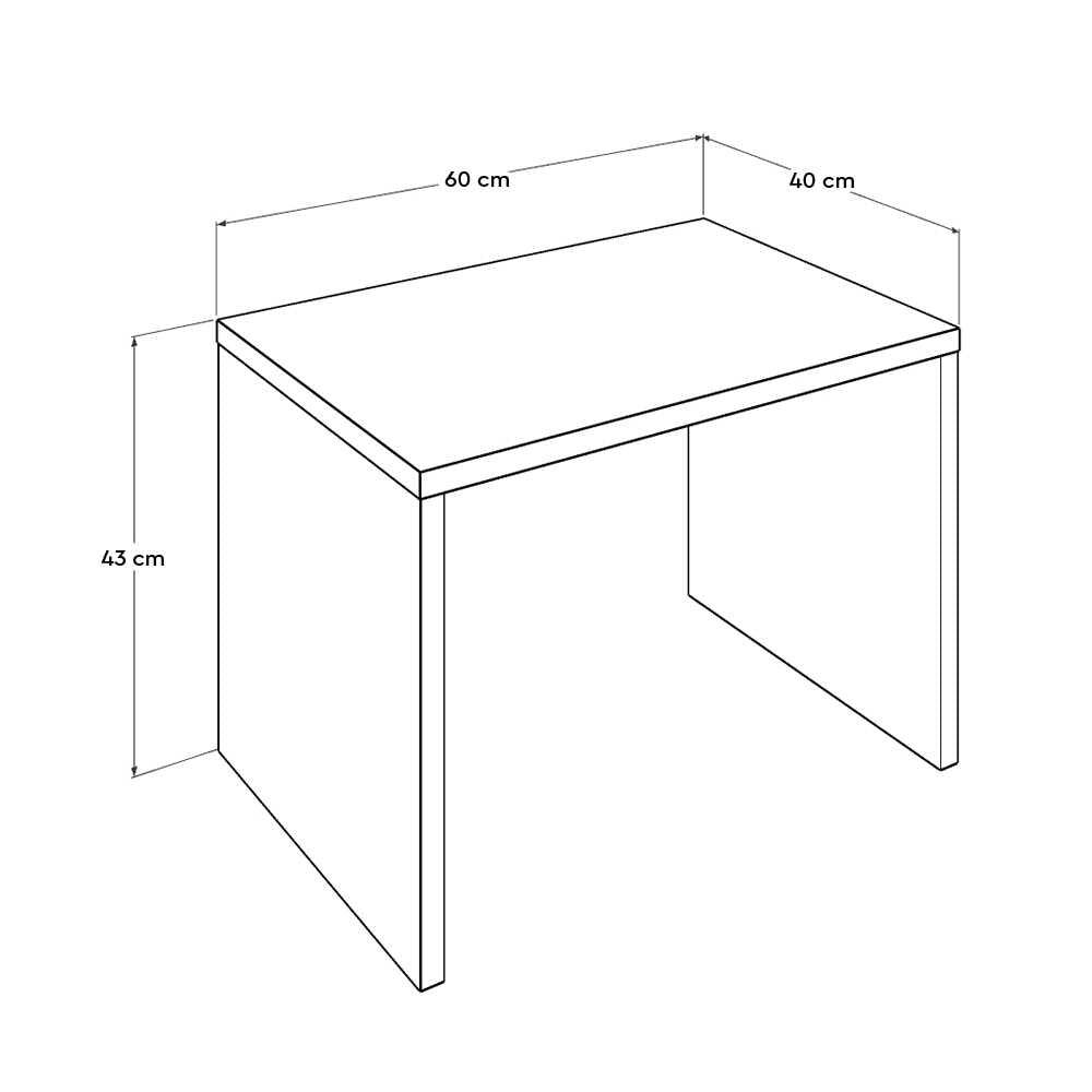 Masuta Cafea/Birou RSH-300-DD-1 Home Collection® Rio Office, 60x43x40 cm - Lemn Natural | SKU: RSH-300-TT-1